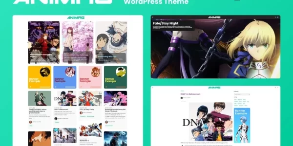 ANIMAG Anime News WordPress Theme 1.0.9 GPL Theme