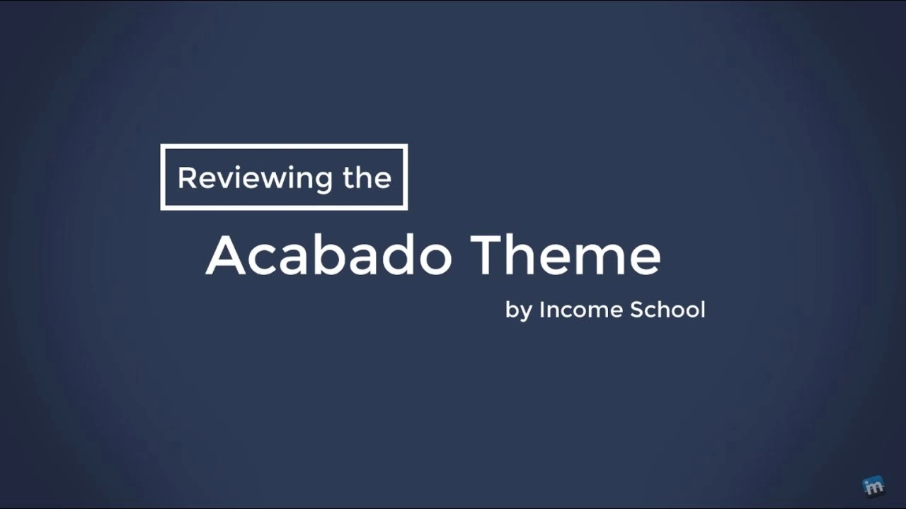 Acabado | Income School 1.3.2 GPL Theme
