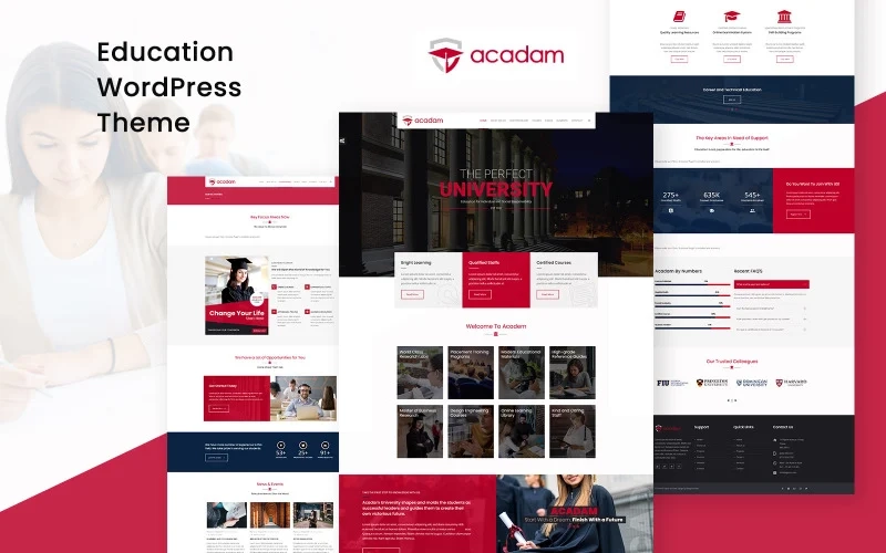 Acadam University WordPress Theme 1.0 GPL Theme