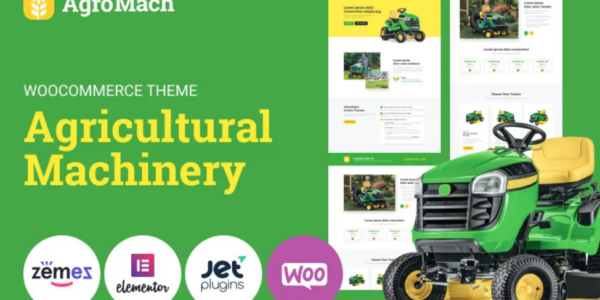 AgroMach Agricultural Machinery with the Online Store WooCommerce Theme 1.0.0 GPL Theme