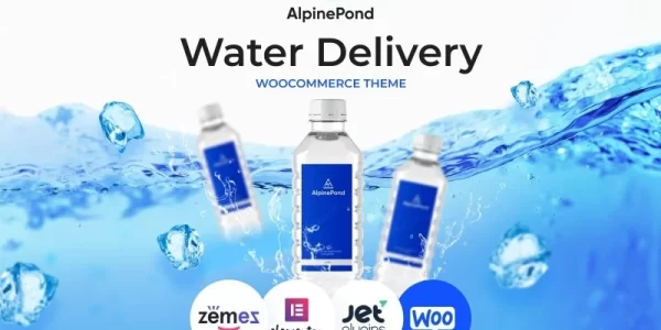 AlpinePond WordPress Bottled Water Website Template WordPress Theme 1.0.0 GPL Theme