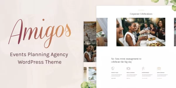 Amigos Party Celebration Event Agency 1.1.0 GPL Theme