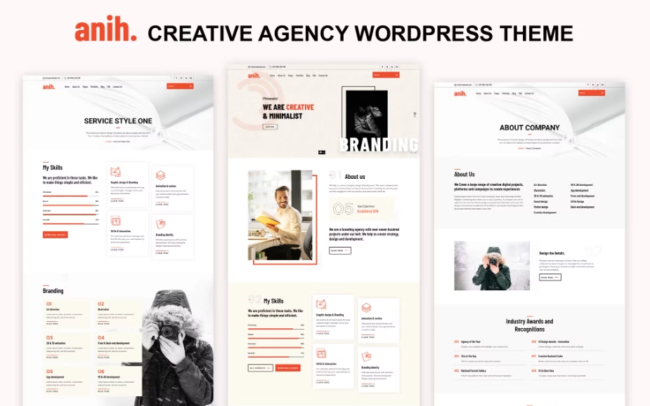 Anih Creative Agency WordPress Theme 1.0 GPL Theme