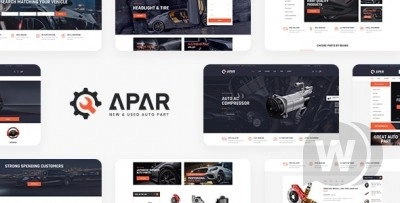 Apar Auto Parts WordPress Shop Theme 1.0.8 GPL Theme