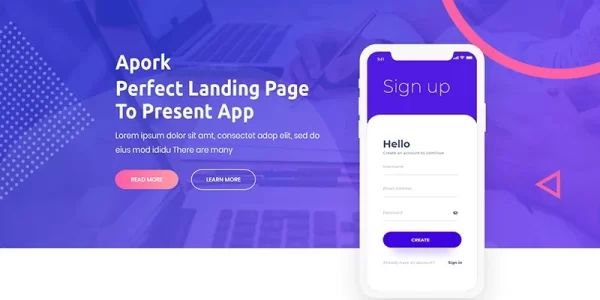 Apork Product Landing WordPress Theme 1.0.1 GPL Theme
