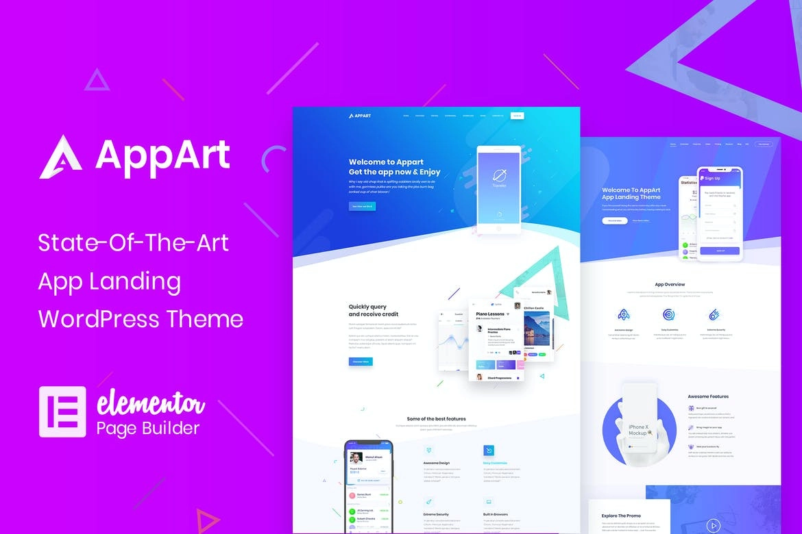 AppArt Creative WordPress Theme For Apps Saas 2.8 GPL Theme
