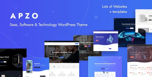Apzo Startup Software Saas WordPress 1.0.7 GPL Theme