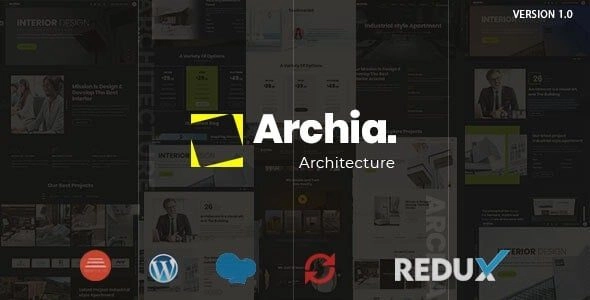 Archia Architecture Interior WordPress Theme 1.0.2 GPL Theme