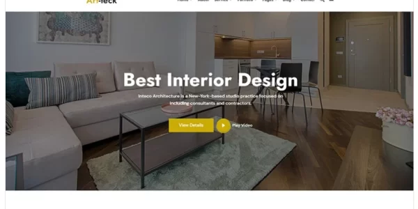 Artteck Best Interior Design WordPress Theme 1.0.1 GPL Theme