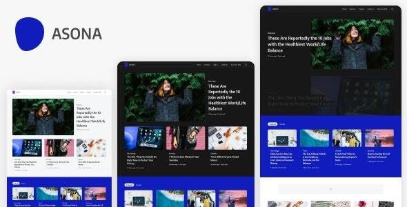 Asona Creative Minimal Blog and Magazine WordPress Theme 1.3 GPL Theme