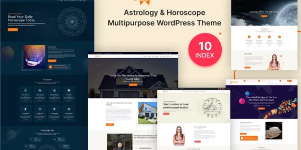 Astrologer Horoscope Palmistry WordPress Theme 1.0.7 GPL Theme