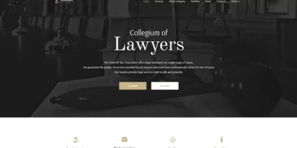Attornify Private Law Firm and Attorney WordPress Theme 1.0.0 GPL Theme