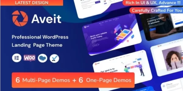 Aveit  – Business Landing Page 3.0.3 GPL Theme