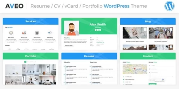 Aveo | CV/Resume WordPress Theme 1.4.2 GPL Theme