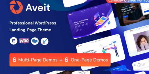 Aveti Elementor Landing Page WordPress Theme 2.1.0 GPL Theme