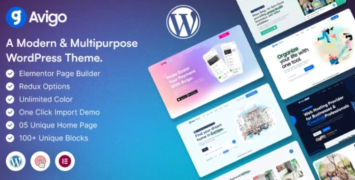 Avigo Multipurpose Business WordPress Theme 1.0.0 GPL Theme