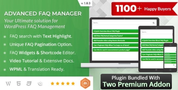 BWL Advanced FAQ Manager 2.0.8 GPL Plugins