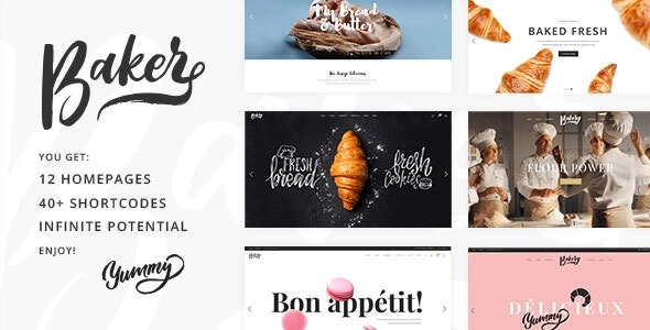 Baker Fresh Bakery, Pastry and Cake Shop Theme 2.1 GPL Theme
