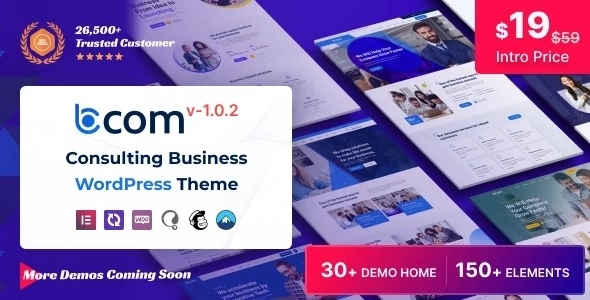 Bcom Consulting Business 1.0.9 GPL Theme