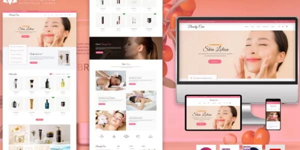 Beauty Care – The Elementor Cosmetic Spa WordPress theme WordPress Theme 1.0 GPL Theme