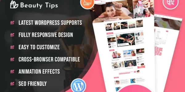 Beauty Tips Blog WordPress Theme 1.0.0 GPL Theme
