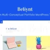 Beliynt Modern Multi-Conceptual Portfolio WordPress Theme | Portfolio 2.1 GPL Theme