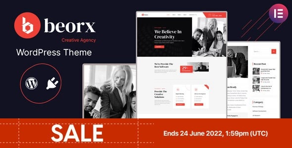 Beorx Creative Agency WordPress Theme 1.0.0 GPL Theme