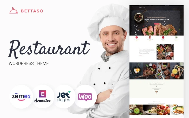 Bettaso Cafe Restaurant WordPress Theme 1.0.1 GPL Theme