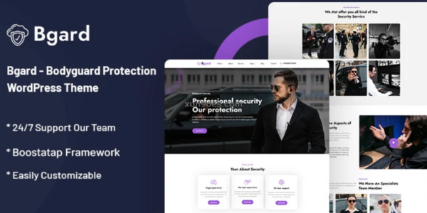 Bgard Bodyguard Protection WordPress Theme 1.0.1 GPL Theme