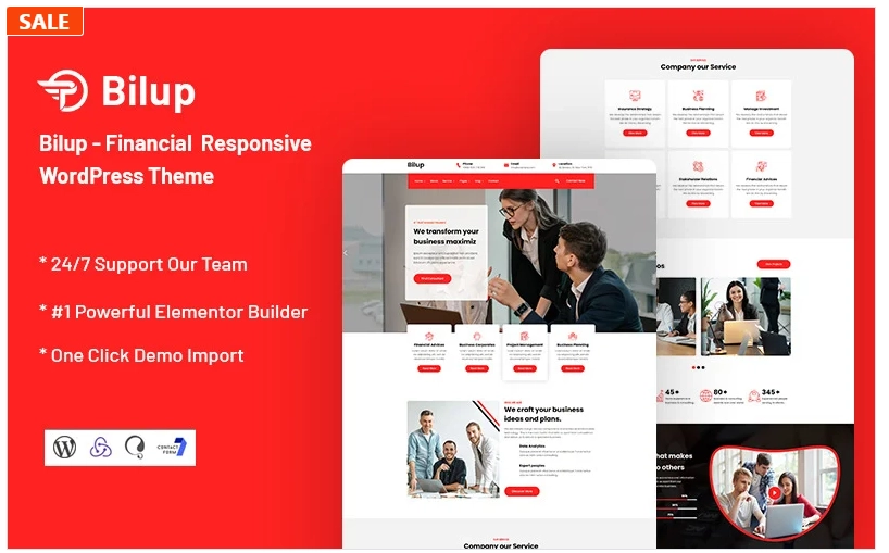 Bilup – Financial WordPress Theme 1.0.1 GPL Theme