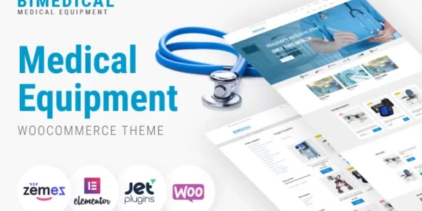 Bimedical Medical Equipment Responsive WooCommerce Theme 1.0.0 GPL Theme