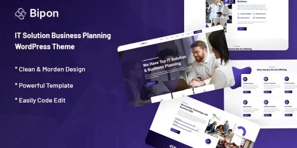 Bipon IT Solution Business Planning WordPress Theme 1.0.0 GPL Theme