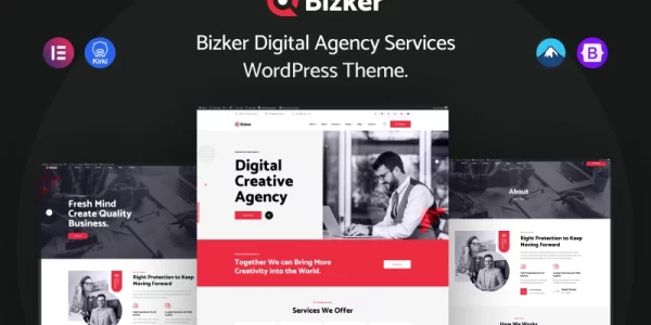 Bizker – Digital Agency Services WordPress Theme 1.0.0 GPL Theme