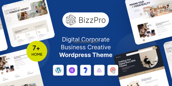 Bizzpro – Digital Business Creative WordPress 1.0.1 GPL Theme