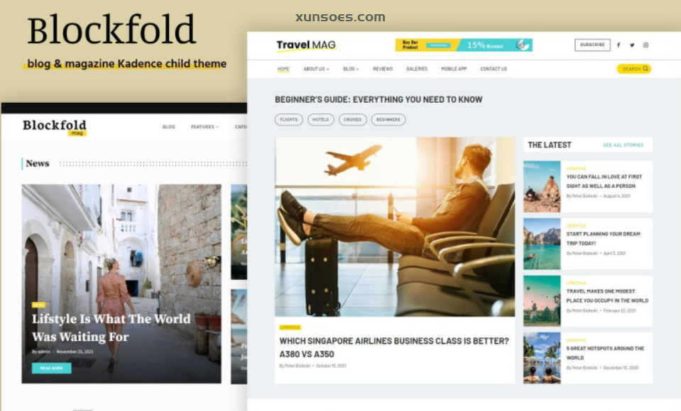 Blockfold – Blog, Portfolio and Magazine WordPress Theme 1.0 GPL Theme