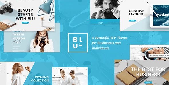 Blu A Beautiful Theme for Businesses and Individuals 1.4 GPL Theme