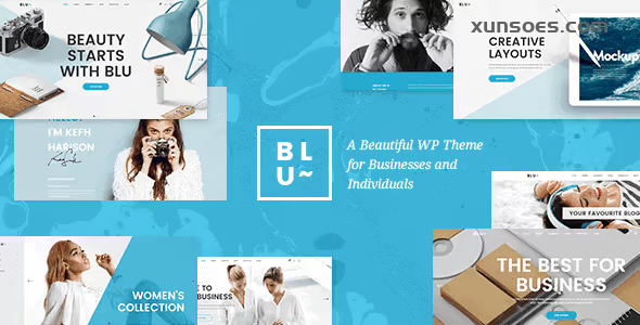 Blu Beautiful Agency and Business Theme 1.5 GPL Theme
