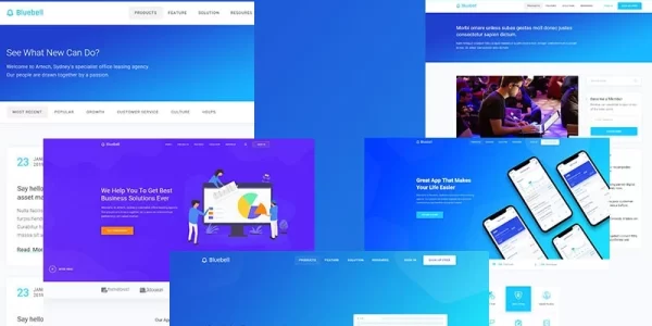Bluebell Software, Web App And Startup Tech Company WordPress theme WordPress Theme 2.0.0 GPL Theme