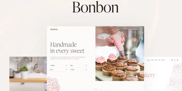 Bonbon  – Chocolate Sweets Pastry Theme 1.0 GPL Theme