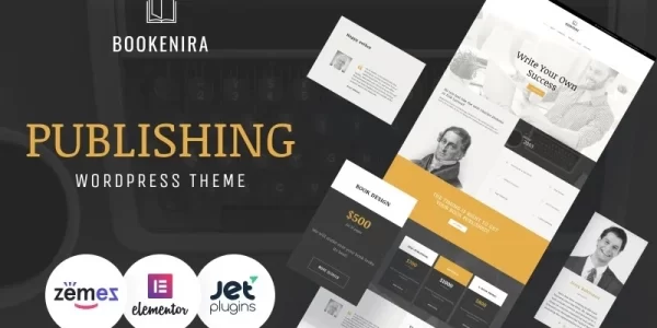 Bookenira Publishing Company WordPress Theme 1.0.1 GPL Theme