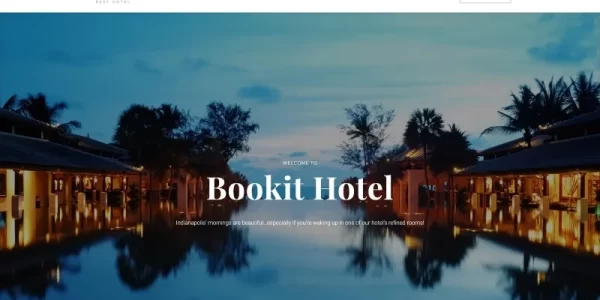 Bookit Small Hotel WordPress Theme 1.0.0 GPL Theme