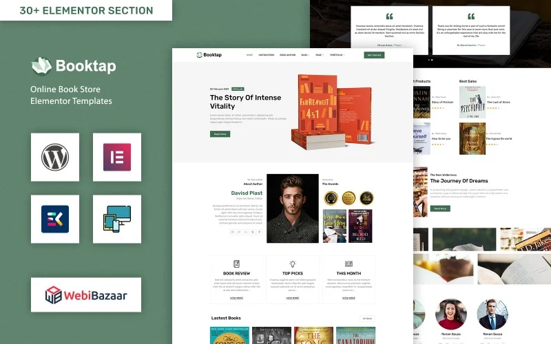 Booktap Publishing House Book Store WordPress theme WordPress Theme 1.0 GPL Theme