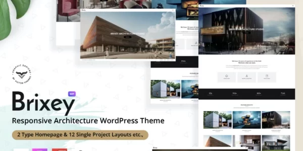 Brixey – Responsive Architecture WordPress Theme 1.9.0 GPL Theme