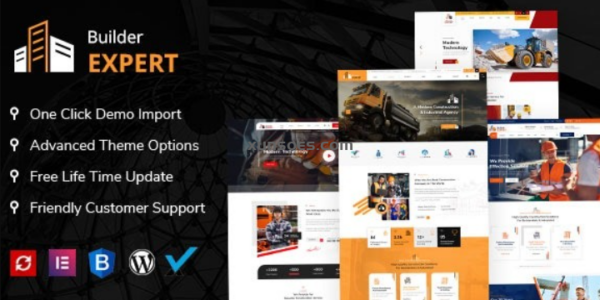 Builder Expert Construction and Architecture WordPress Theme 1.5 GPL Theme