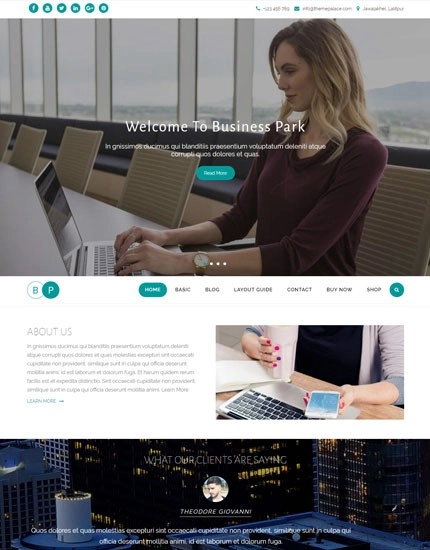 Business Park Pro 2.1.5 GPL Theme