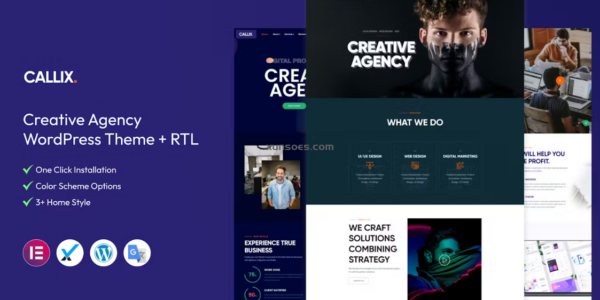 Callix – Creative Agency WordPress Theme + RTL 2.4 GPL Theme