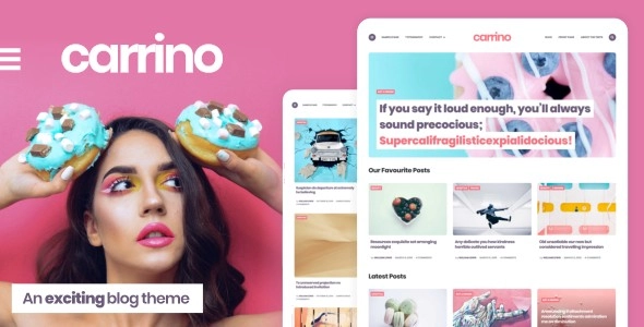 Carrino An Exciting Gutenberg Blog Theme 1.4.4 GPL Theme