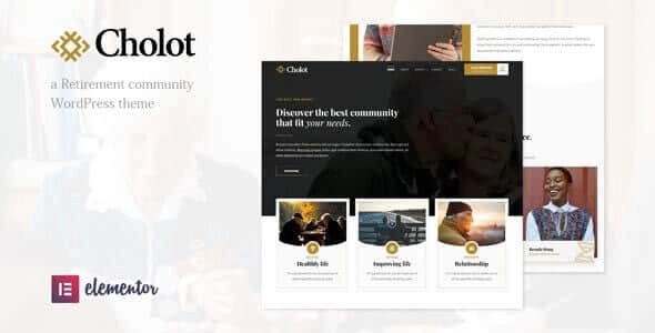 Cholot Retirement Community WordPress Theme 1.2 GPL Theme