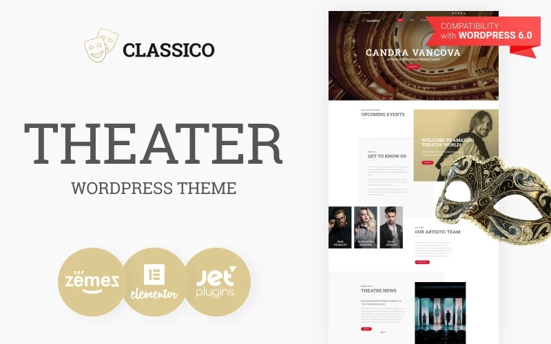 Classico Theater Responsive WordPress Theme 1.0.1 GPL Theme