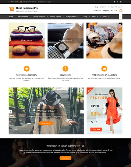 Clean Commerce Pro 2.6.2 GPL Theme